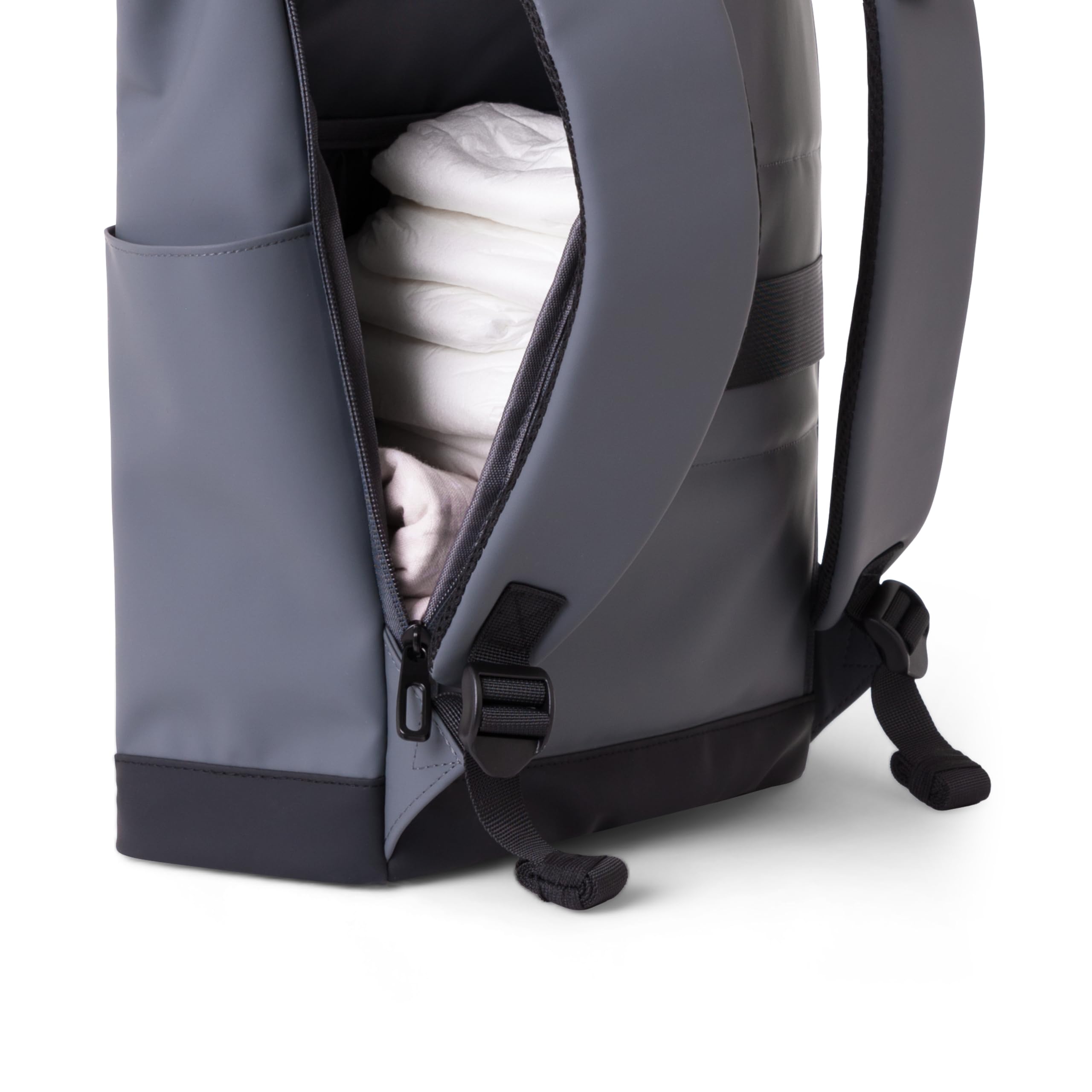 kikka boo Mochila Pañalera CERISE, Bolsa de Mamá, Cintas para Silla de Bebé, Gran Capacidad, Cambiador Portátil, Bolsillo Térmico, Bolsillo Impermeable, Multibolsillo, Negro