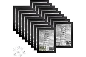 4x6 Picture Frame Set of 18 for Photos, Tabletop/Wall Mount