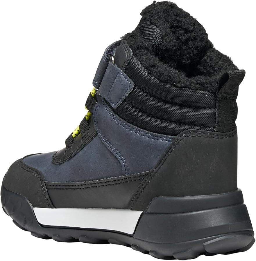 Geox TREKKYUP BOY ABX - Bottes De Neige - Dk Green Black C/vert