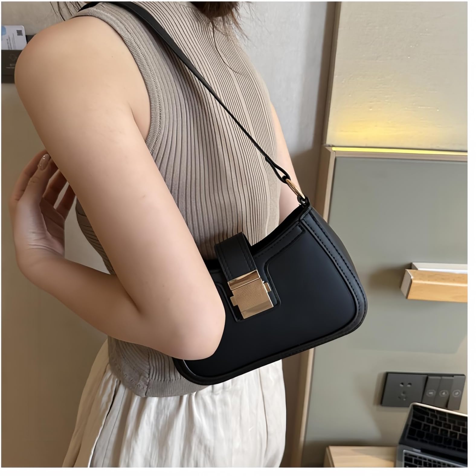 Women's Small Shoulder Bag, Mini Basic Handbag, Women's Crossbody Bag, Clutch Purse, Y2K Style Bag