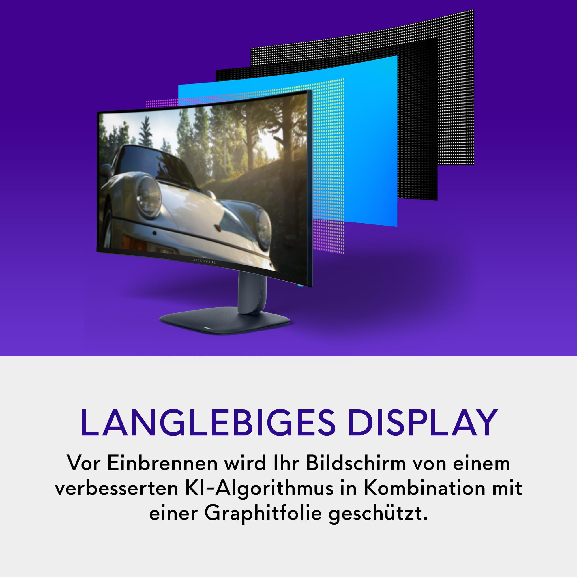 Alienware AW3425DW 34" WQHD 240Hz QD OLED Gaming Monitor, 21:9 1800R Curved, 0.03ms, G-SYNC, FreeSync Premium Pro, HDR True Black 400