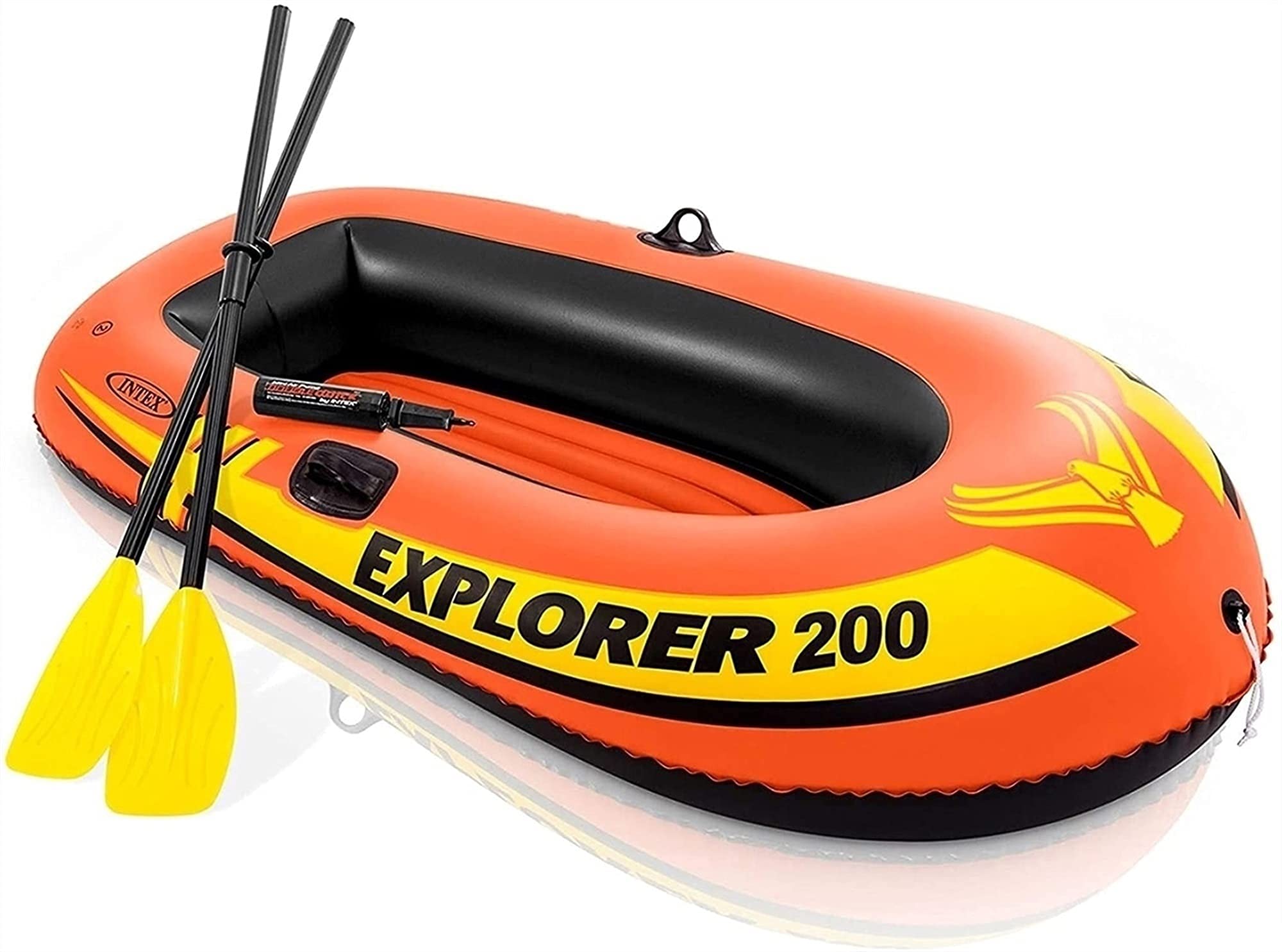 Set Grande Barca Gonfiabile per Adulti - Barca da Pesca Gonfiabile, Kayak Gonfiabile per 2 Persone con Remi, Pompa, Zattere per Lago, Piscina 10 Sport Acquatici in Kayak