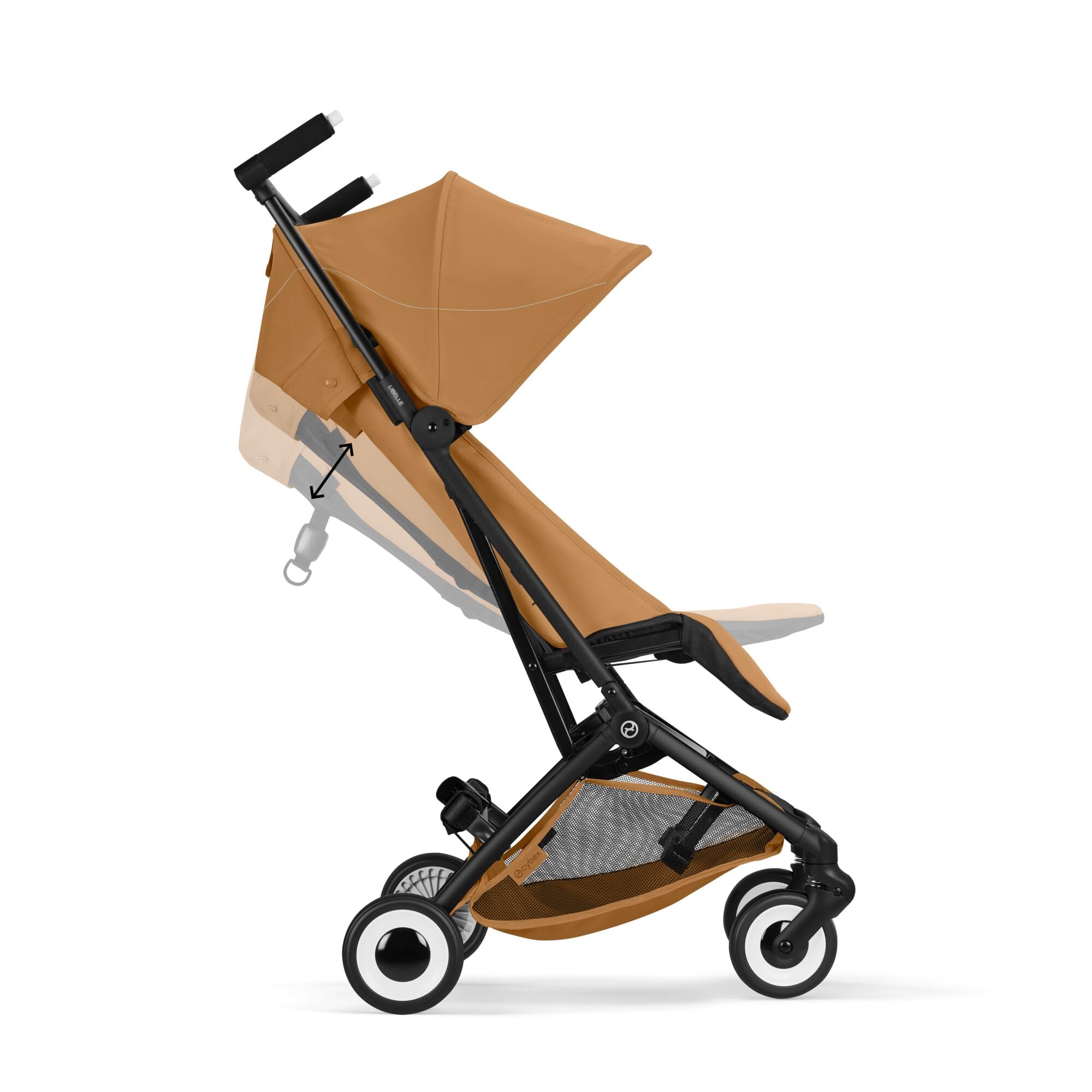 CYBEX Gold Wózek dziecięcy LIBELLE w rozmiarze pasującym do bagażu podręcznego, Od ok. 6 miesięcy do ok. 4 lat (maks. 22 kg), Ultralekki (tylko 6 kg), Jednoręczny system pasów, Cinnamon Yellow