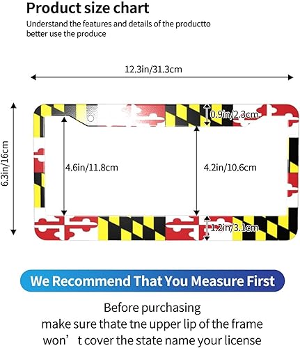 Miniatura 9 de Marco de matrícula God Bless America, 1 unidad, cubierta de placa de aluminio de metal de aluminio, marco de placa de automóvil para mujeres y