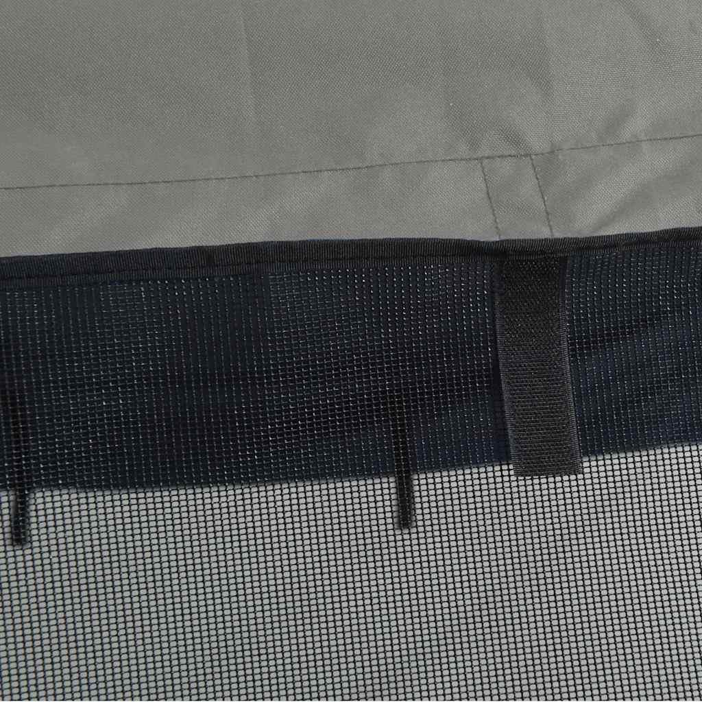 vidaXL Toit bimini à 4 arceaux parois en maille 243x(170-182)x137 cm