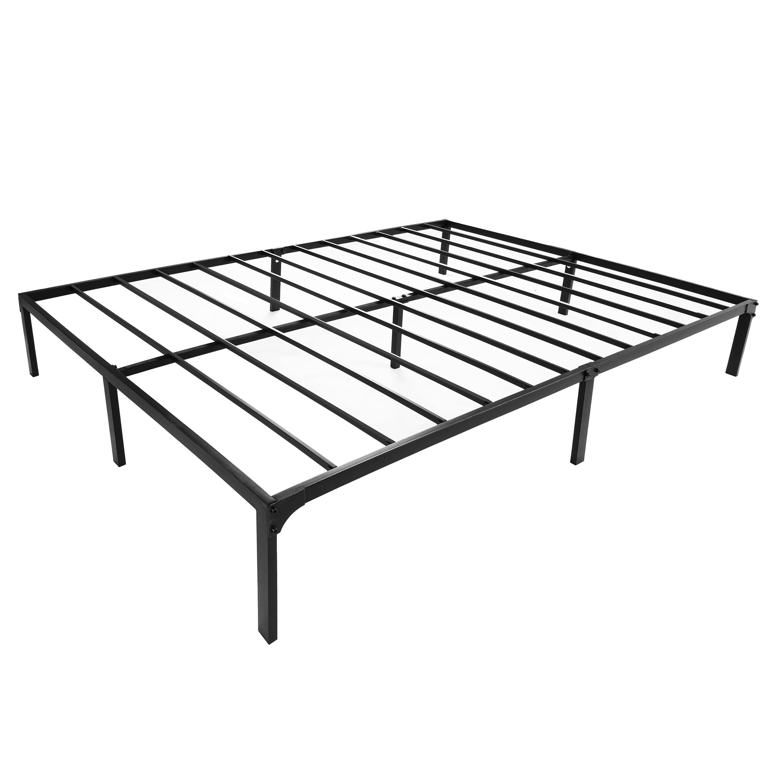 MAF 14 Inch Twin Metal Platform Bed Frame with Round Corner Legs, 3000 LBS Heavy Duty Steel Slats Support, Noise Free, No Box Spring Needed, Easy Assembly