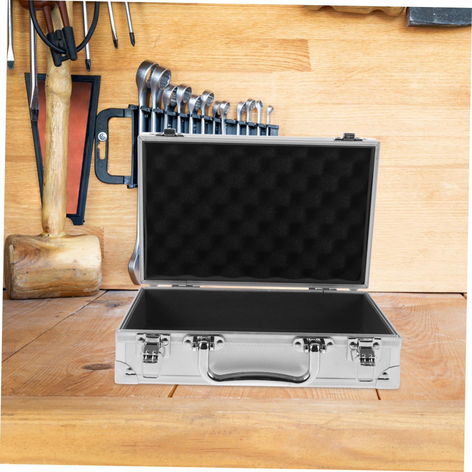 Valigetta Portatile in Lega di Alluminio Custodia Resistente e Leggera per Organizzazione Utensili e Accessori Piccoli per Lavoro e Trasporto