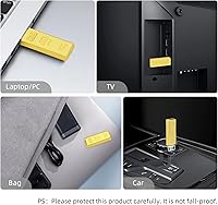 Vista 6 de BorlterClamp - Unidad flash USB de 32 GB con forma de barra dorada, unidad USB divertida para almacenamiento externo de datos