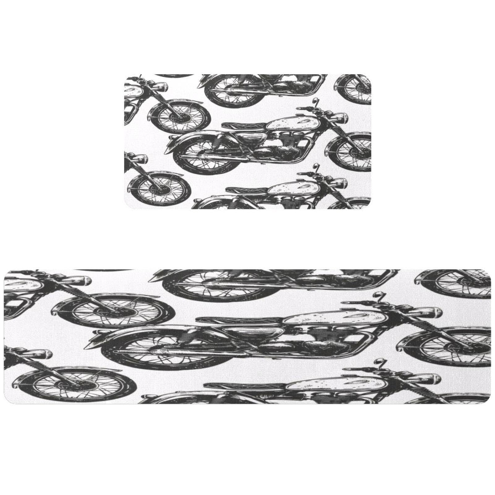 Alfombrillas de cocina retro para pasillo y cuarto de lavado VAPOKF