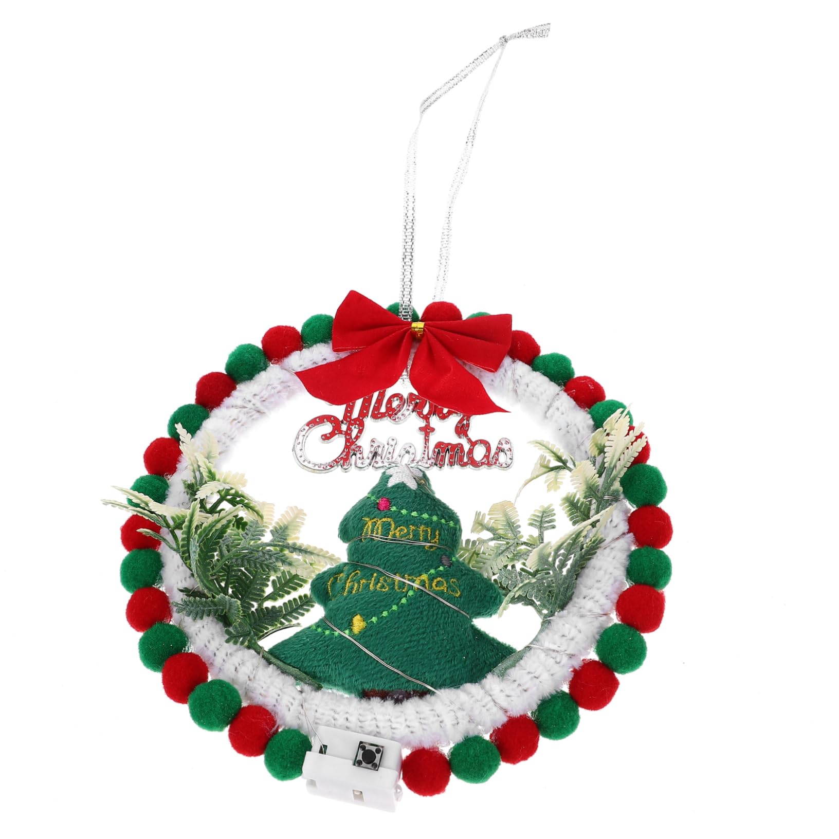 Toyvian 4 Set Di Materiale Per Ciondoli Natalizi Fai Da Te Fatti A Mano Ghirlande Di Fiori Per Esterni Statuette Di Natale Ghirlande Natalizie Per Finestre Materiali Per La