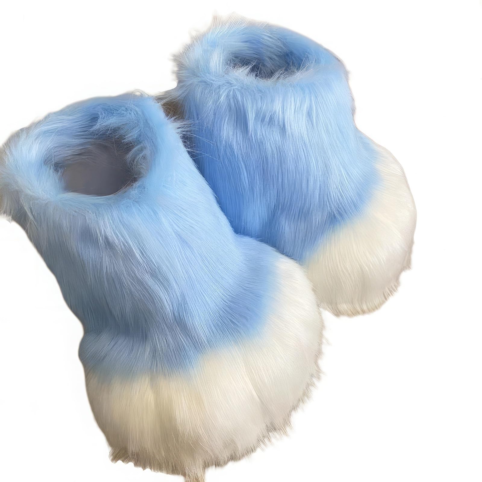 Scarpe pelose in pelliccia sintetica, scarpe for zampe di animali cosplay, pantofole in peluche, accessori di abbigliamento for adulti