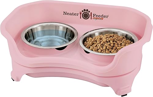 Miniatura 14 de Neater Feeder Express - Cuencos elevados a prueba de desorden para gatos, estación de alimentación antiderrames, platos de acero inoxidable para