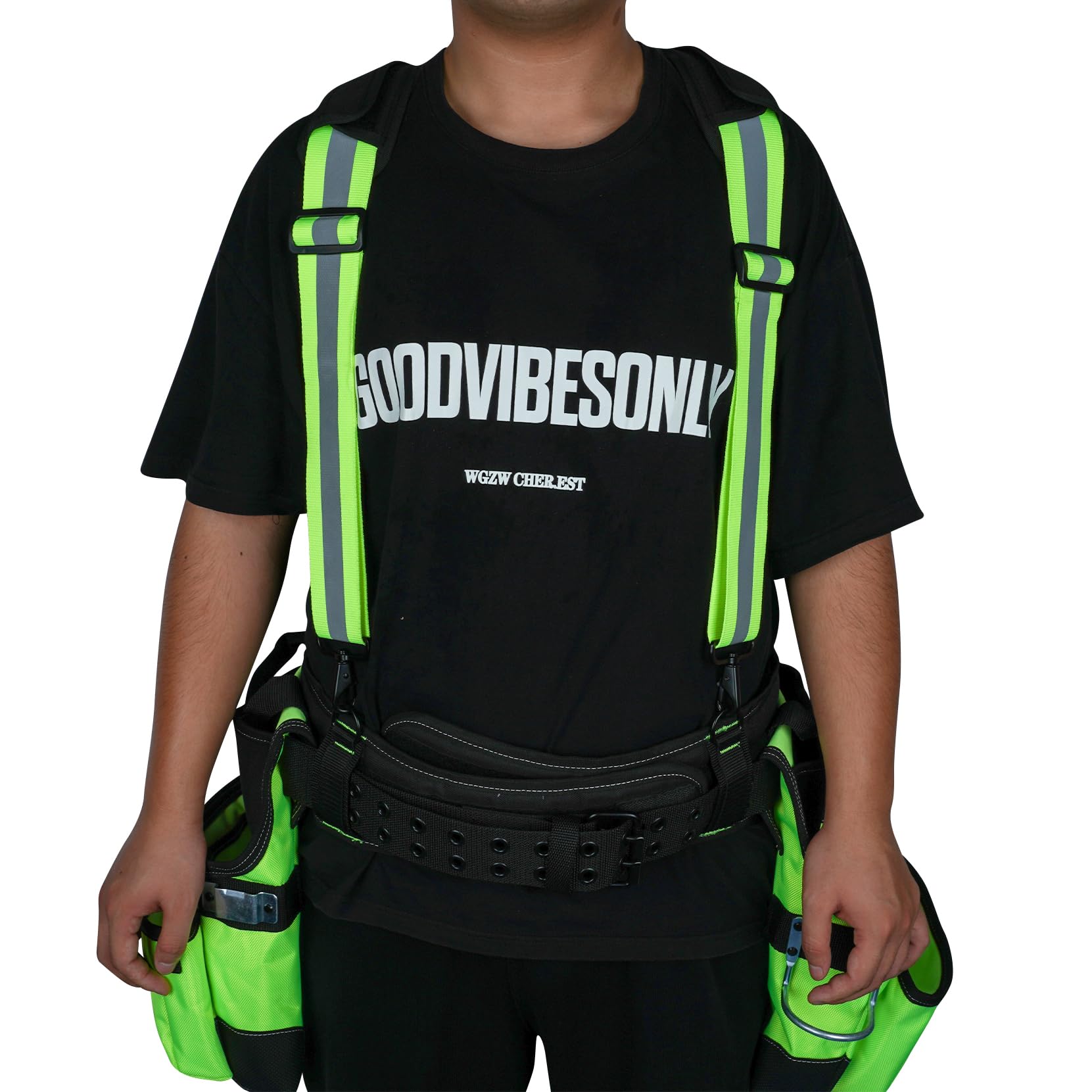 MELOTOUGH Alta Visibilità Cintura Bretelle Sicurezza Riflettente Harness Heavy Duty