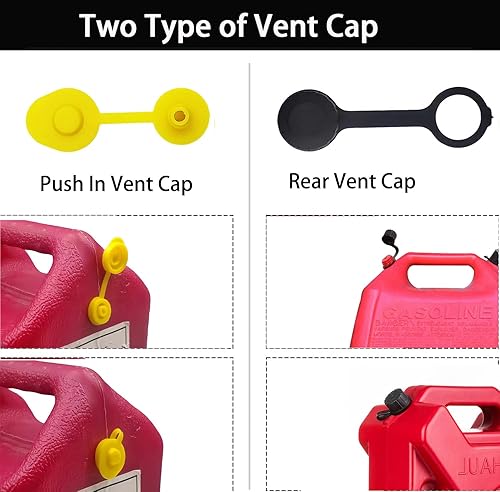Miniatura 4 de Kit de repuesto para boquilla de gasolina con boquilla de vertido flexible, tapas de cuello de rosca gruesa y fina, compatible con Midwest Gott
