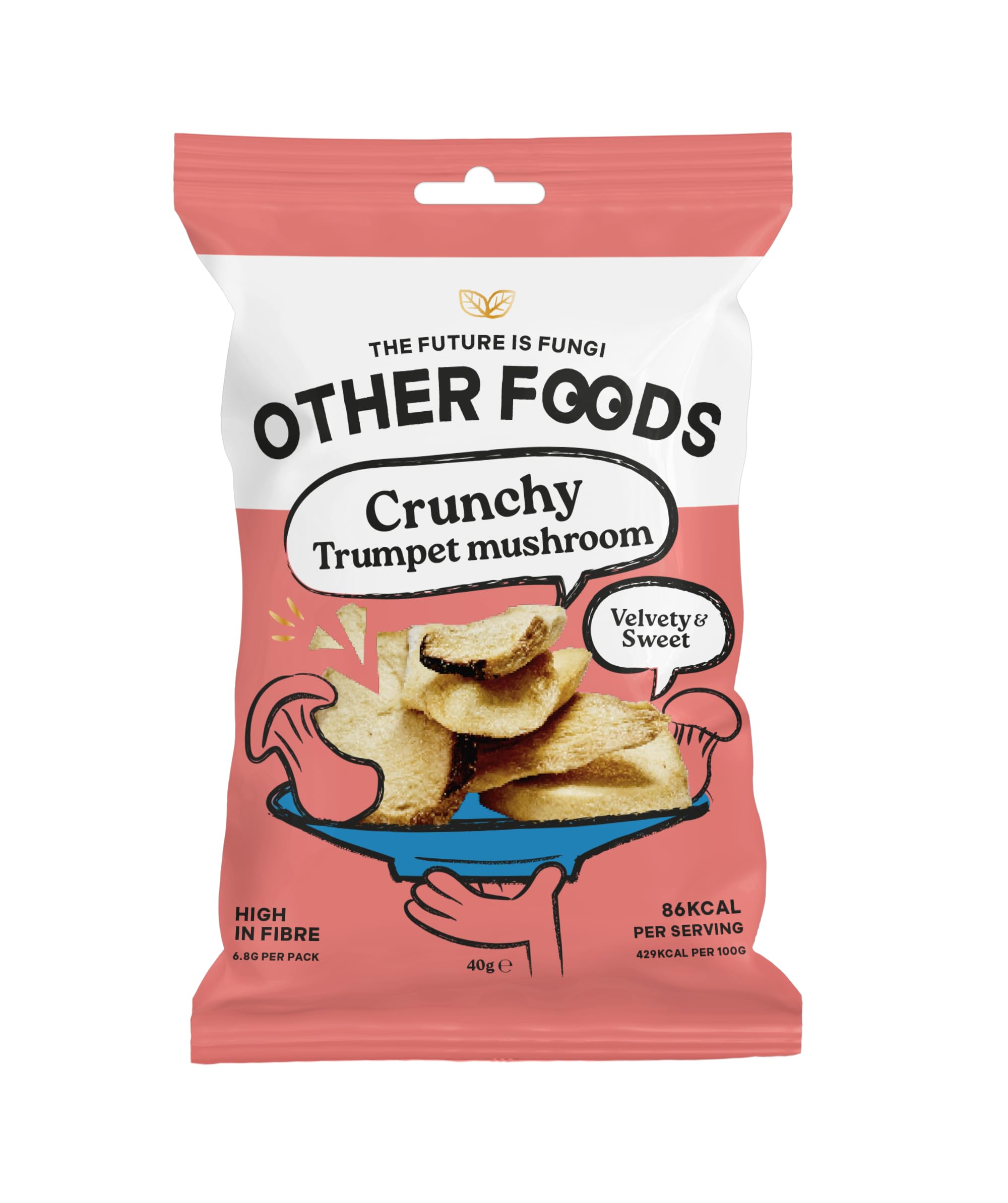 Other Foods Crunchy Trumept Mushroom Chips, 8 * 40g