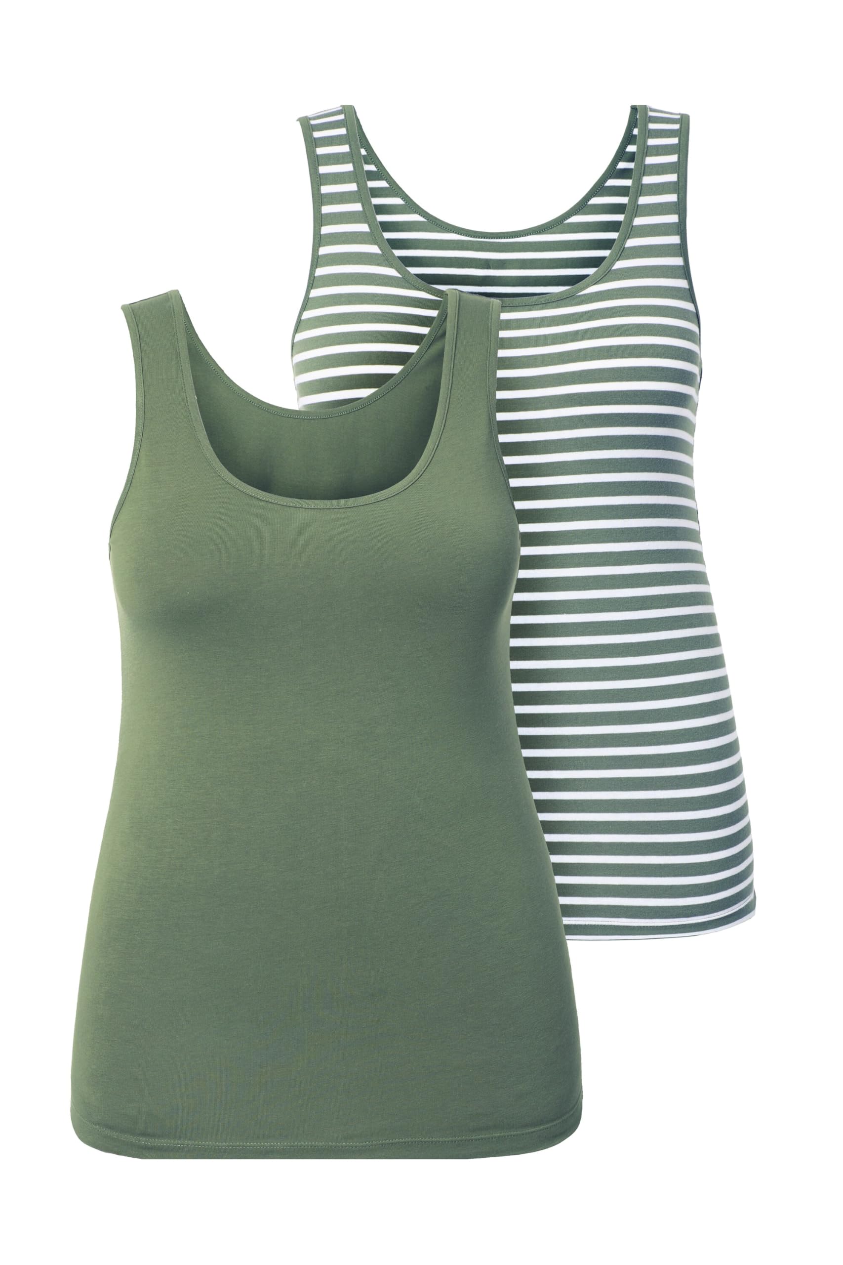 Ulla Popken Womenswear Undershirt Olive Green 50+