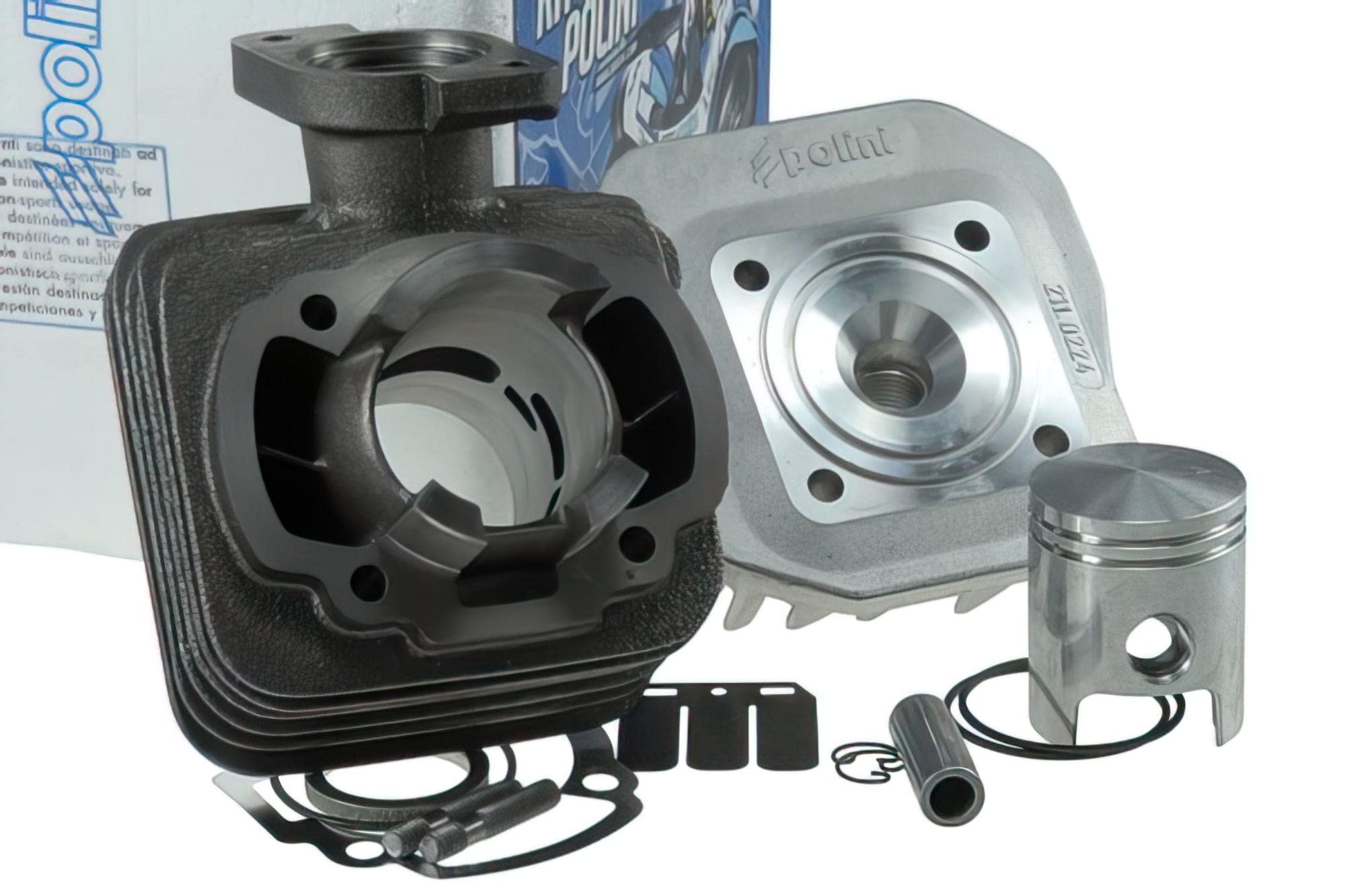 Cylindre Polini 50 cc vertical AC à haute dissipation thermique