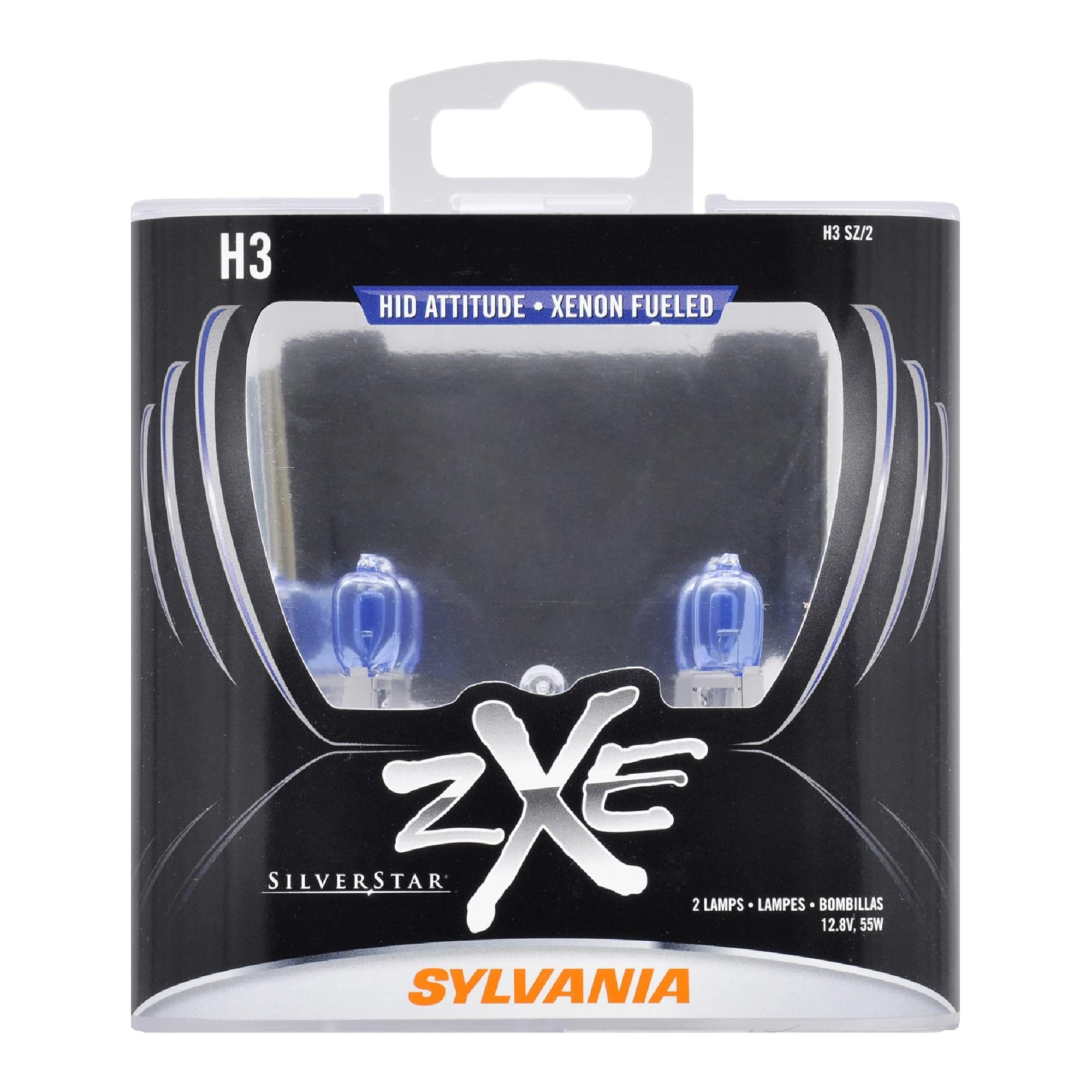SYLVANIA H3 zXe High Performance Halogen Fog Light Bulb, (Contains