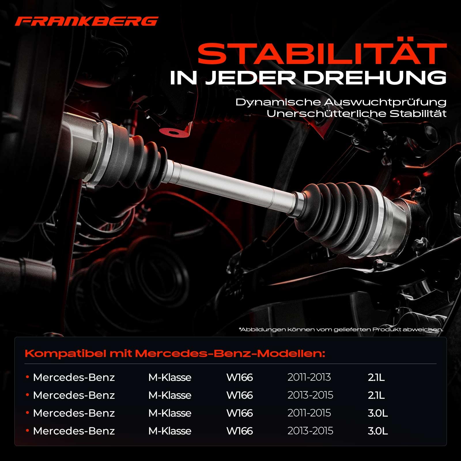 Frankberg Antriebswelle Achswelle Automatikgetriebe 1663301400