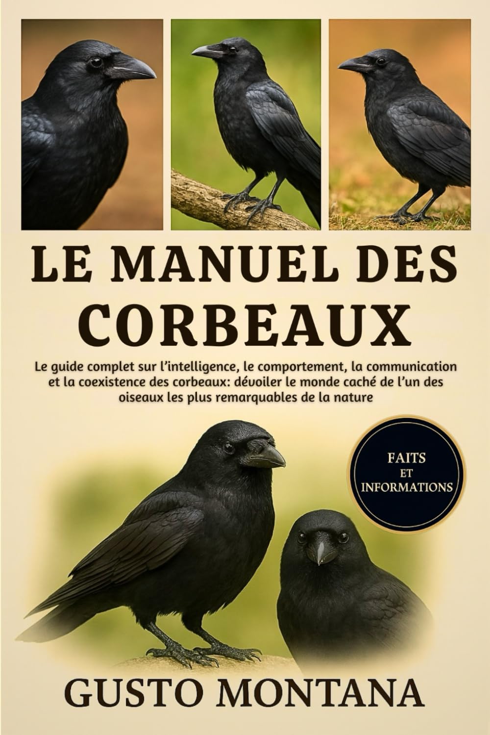 LE MANUEL DES CORBEAUX: Le guide complet sur l’intelligence, le comportement, la communication et la coexistence des corbeaux: dévoiler le monde caché ... oiseaux les plus remarquables de la nature