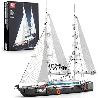 Mould King Sailing Boat Clamping Blocks Model Kit 893 Pieces from 14