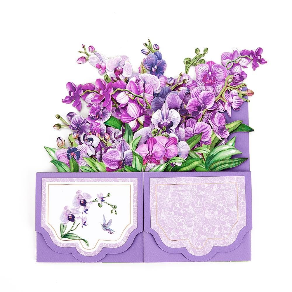 Carte de vœux Fleur Pop-up 3D avec enveloppe Cadeaux Surprise