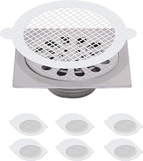30 Pcs Puikos Drain Hair Catcher, Disposable Hair Catcher for Bathtub Drain, Waterproof Shower Hair Catcher, Environmental Bathtub Tub Hair Catcher, Mesh Bathtub Stickers Clog-Proof (4.33in)