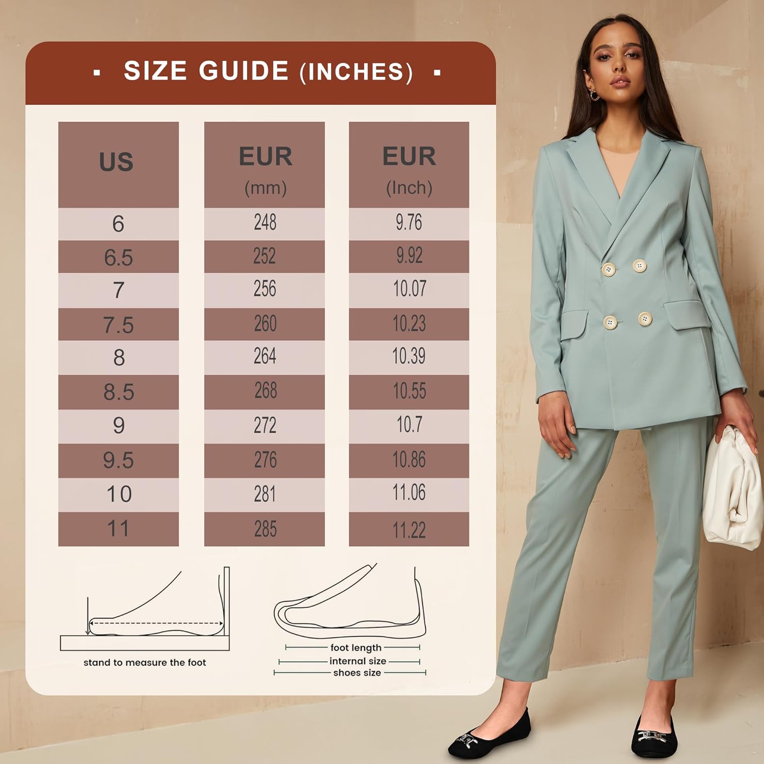 YEOGOR Women's Ballet Shoes Comfortable Slip on Round Toe Flat Casual Shoes for Walking, Driving, Dressy - Image 12