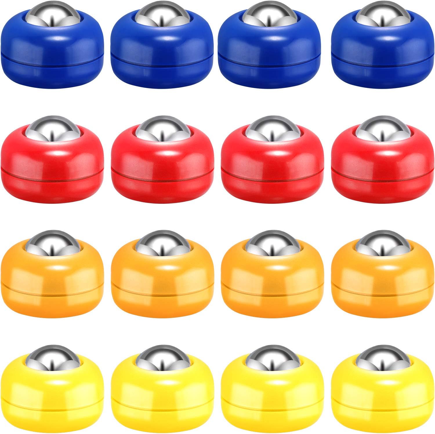Gejoy Mini Shuffleboard Replacement Pucks Tabletop Equipment Rollers Set Shuffleboard Curling Accessories