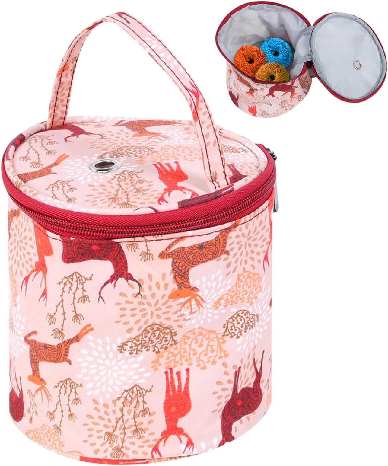 Knitting Bag Yarn Storage Bag for Crochet and Bag, Wool Storage Bag