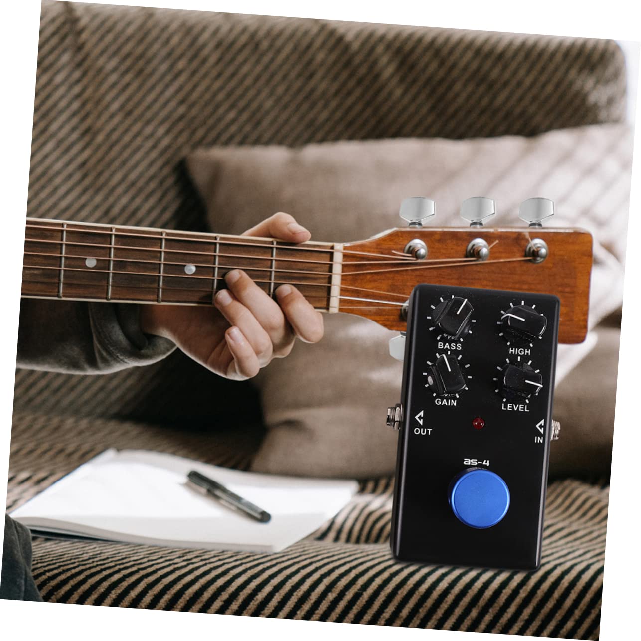 ibasenice 5ensembles Capuchons De Pédale Effet Métal Pour Guitare Outils De Montage Et Remplacement Pour Pédales Effet