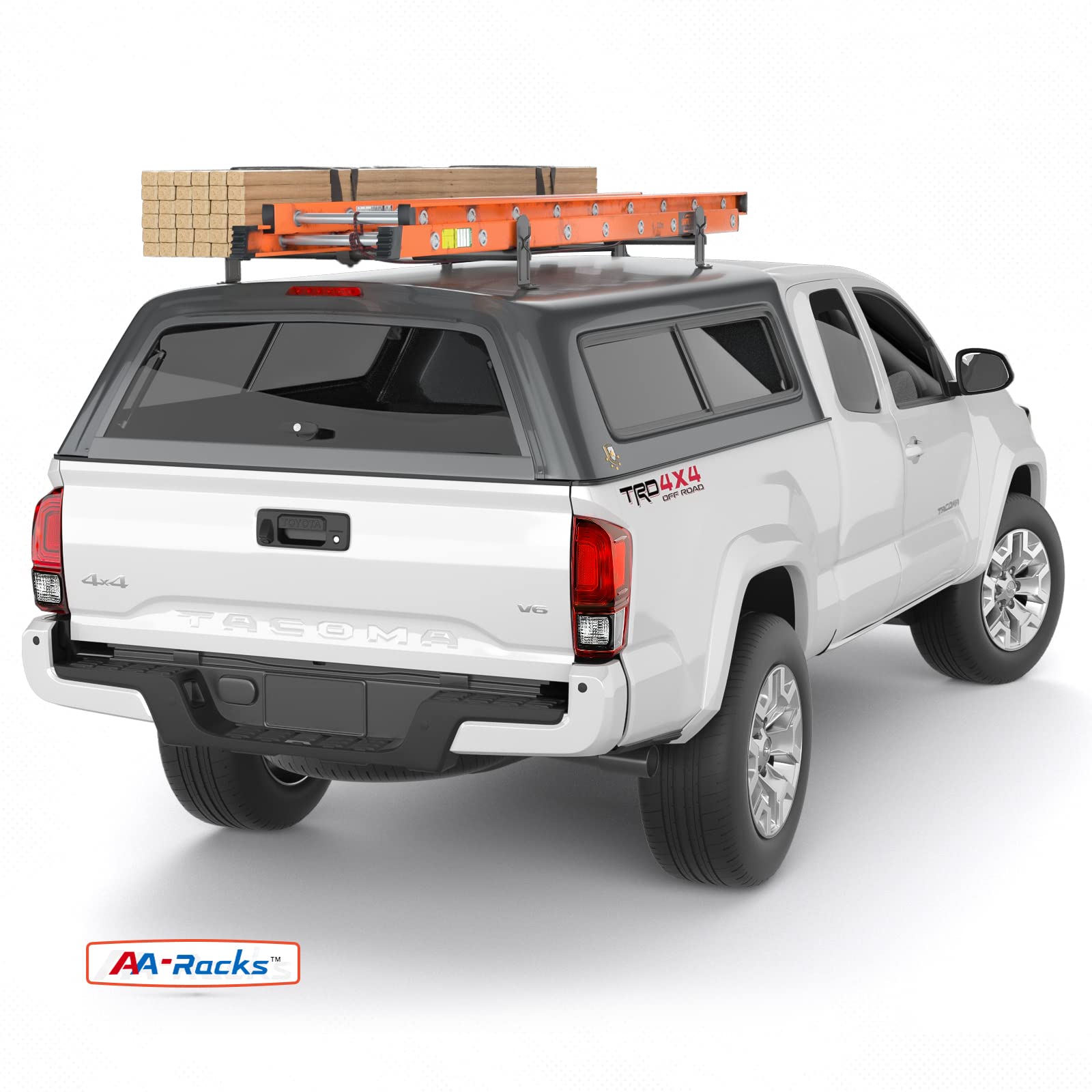 Topper Rack System AA-Racks Model DX36 Universal Pickup Truck Cap & Topper 2 Bar Ladder ...
