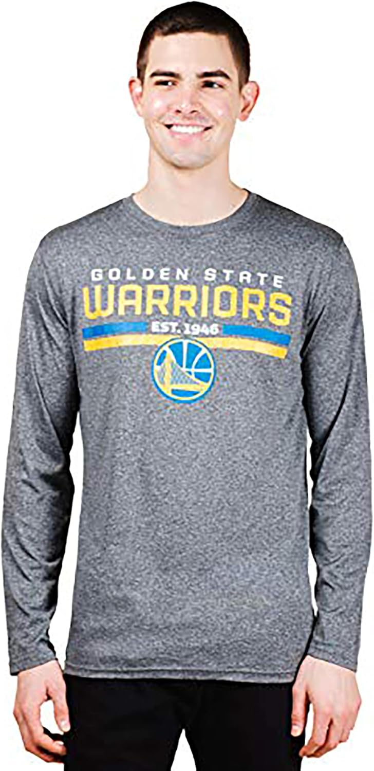 Ultra Game Men's NBA Official Active Long Sleeves Pullover T-Shirt - Image 2