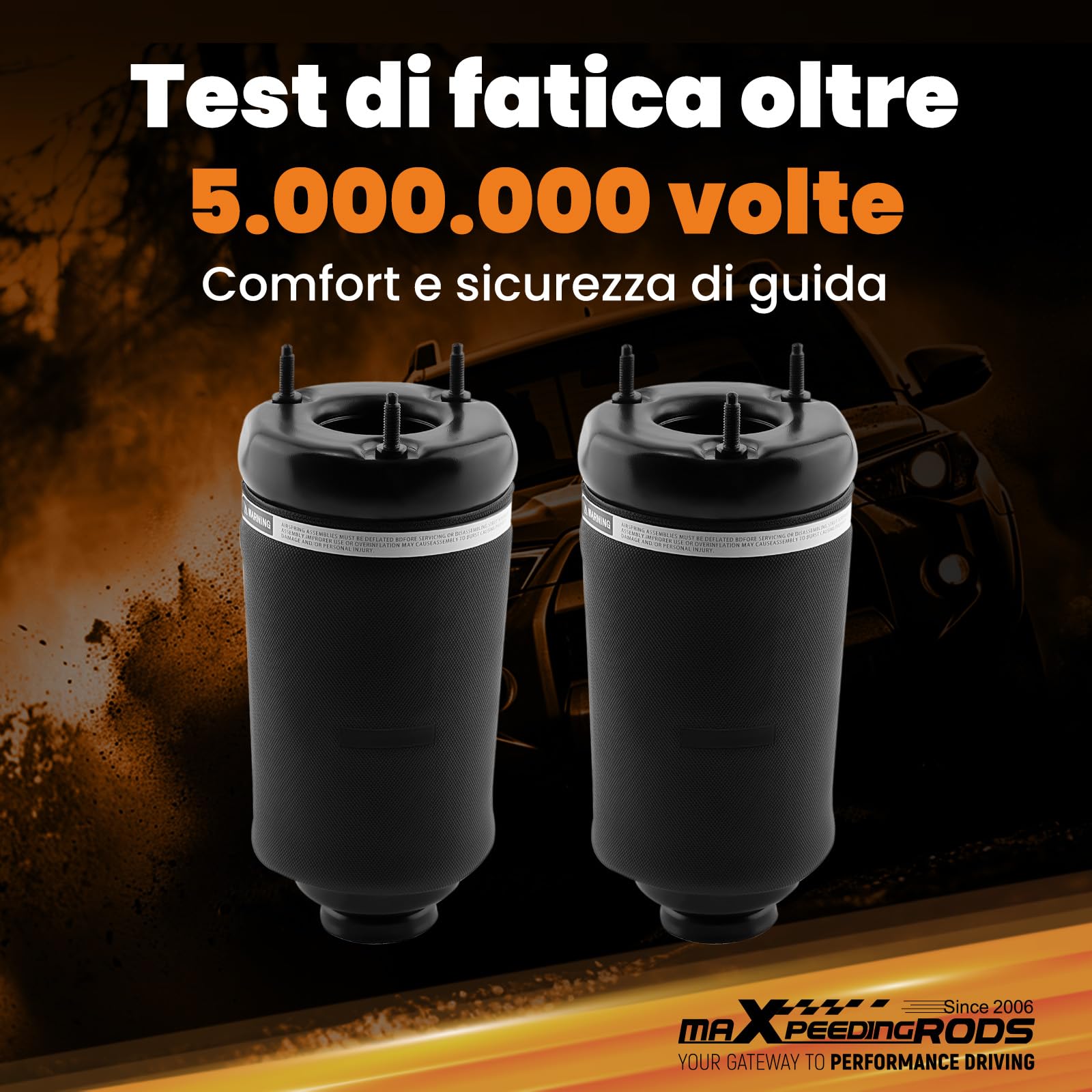 maXpeedingrods 2x Posteriore Sospensioni Pneumatiche Airmatic per Mercedes ML GL Classe W164