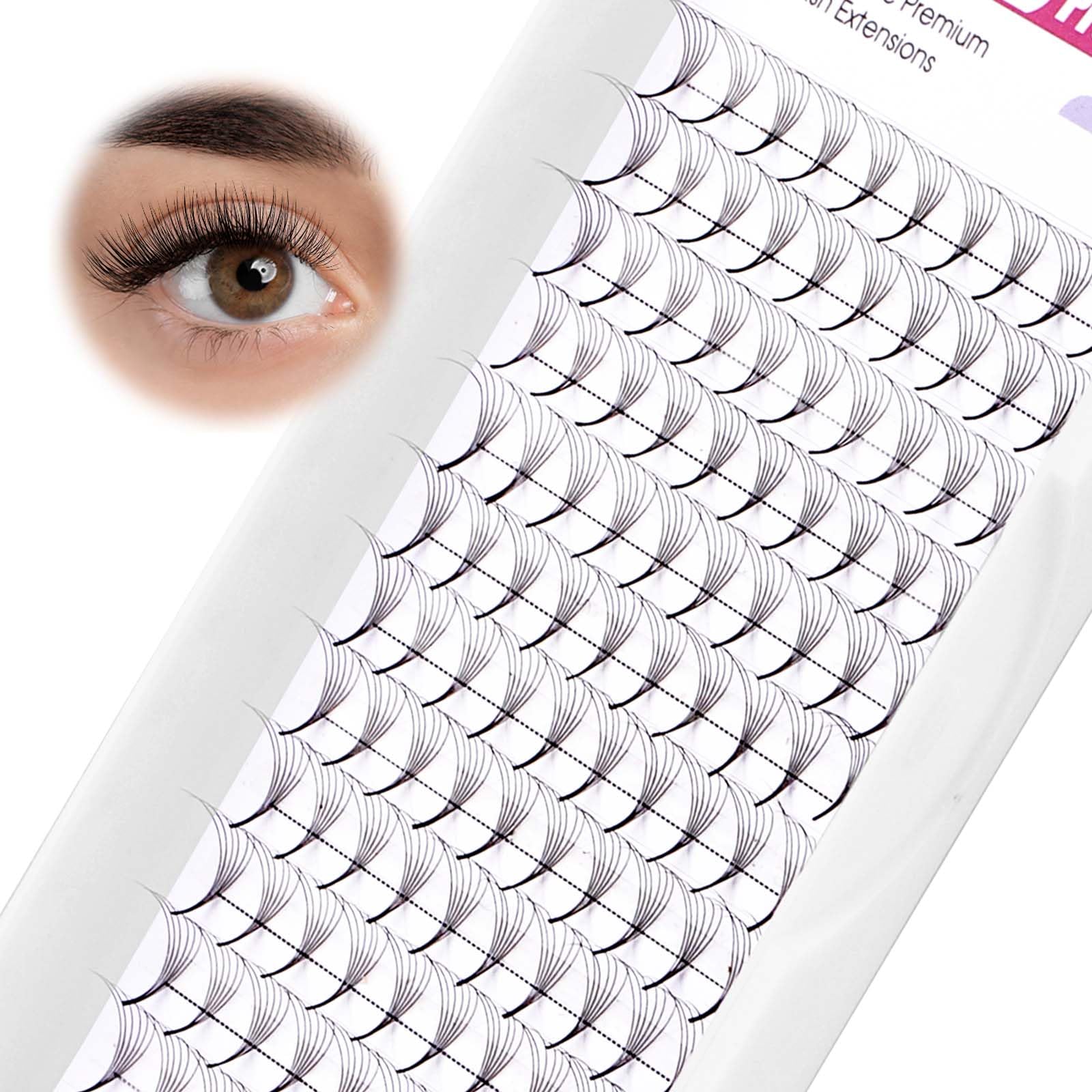 Volumen Ruso 10D 0.07mm C Curl 15mm Prefabricados Extensiones de Pestañas Volume Lashes Extension Ruso Pestañas — view 249