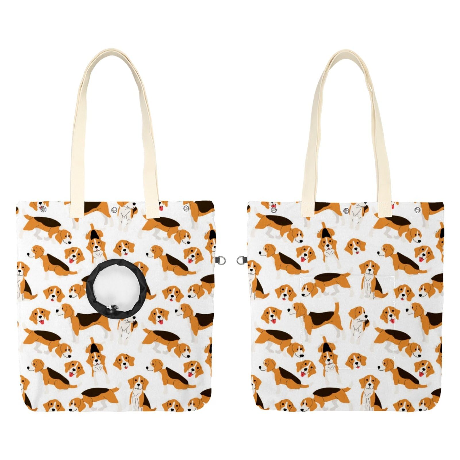 Sac de transport confortable Beagle Dog Action pour balade en ville