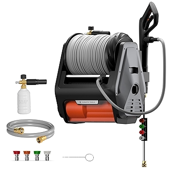 长颈鹿工具高压清洗机Pro，3700 PSI，暗银色