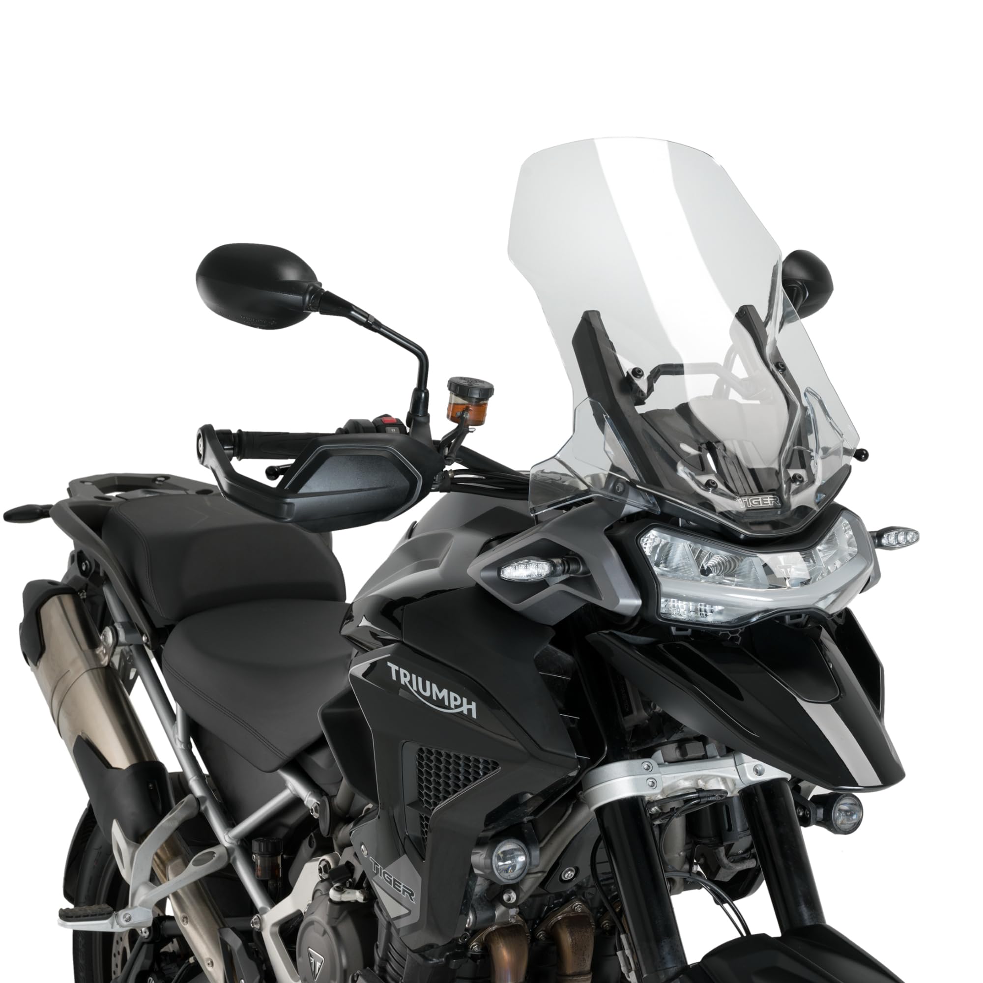 Cupolino Parabrezza Touring Plexiglass JD9 Trasparente Compatibile con TRIUMPH TIGER 1200 GT/RALLY 2022-2025