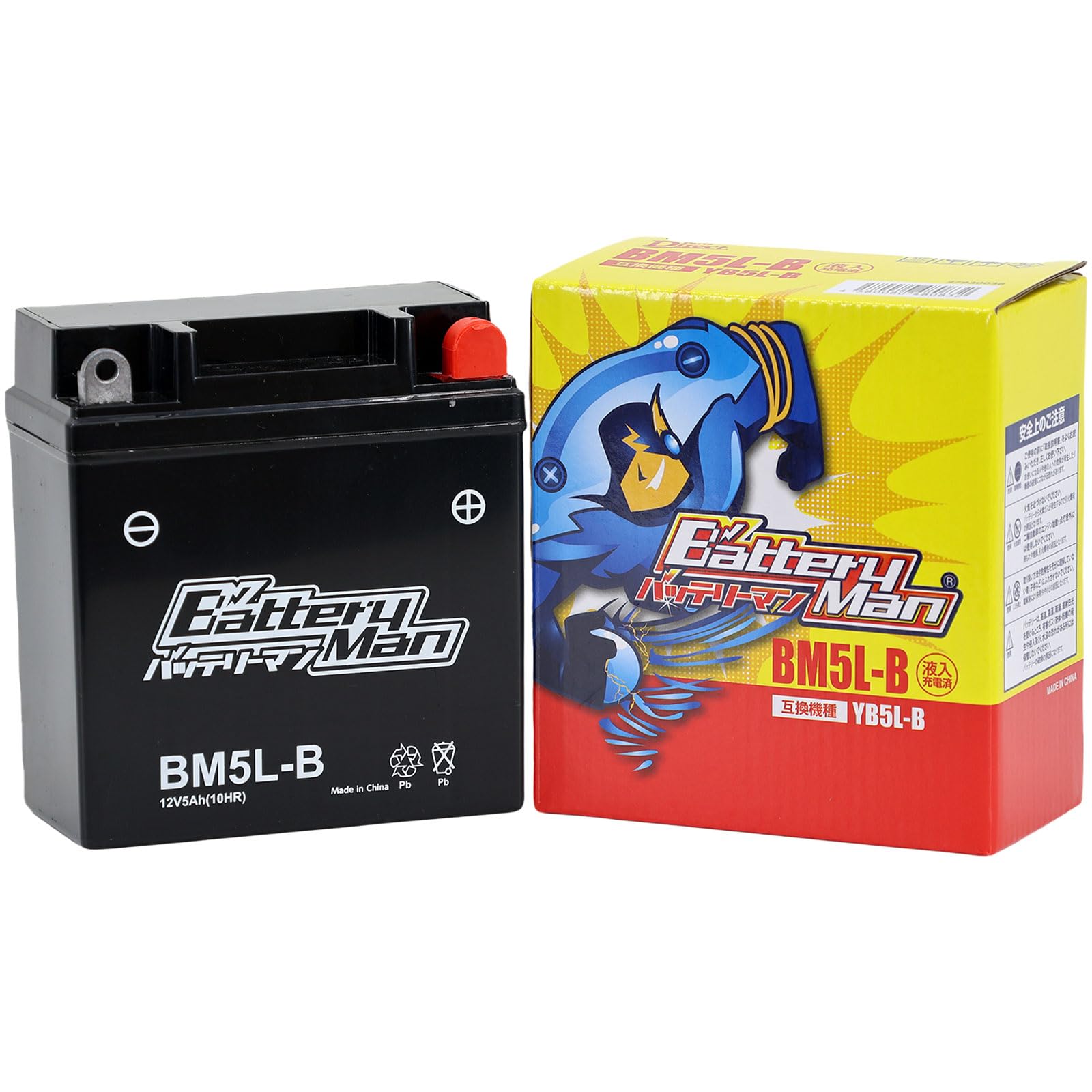 Amazon | バッテリーマン バイク バッテリー BM5L-B(液入充電済) 密閉