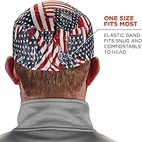 Vista 3 de Gorro de alto rendimiento Ergodyne Chill-Its® 6630 para absorción de la humedad, color azul