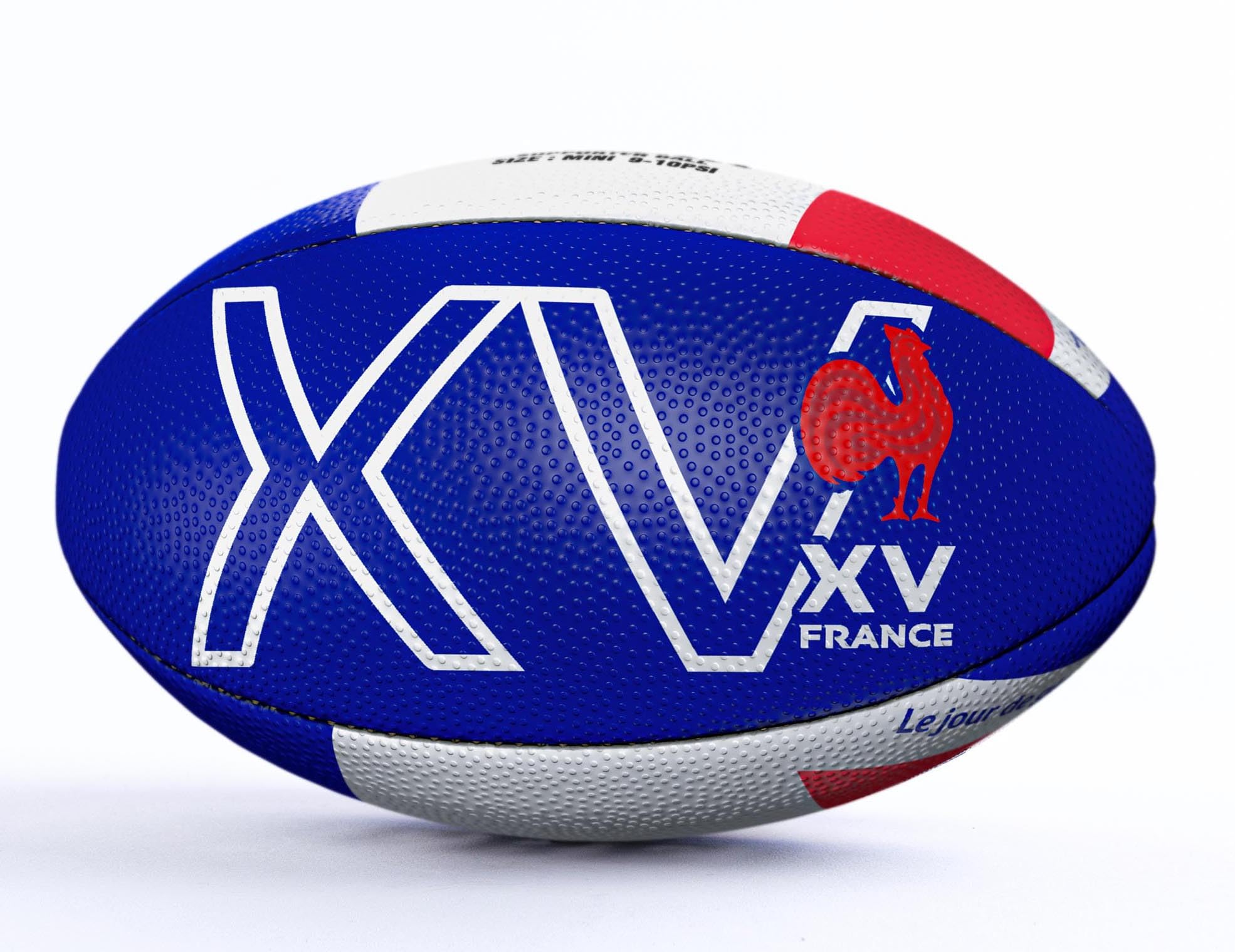 Gilbert Mini Ballon de Rugby FFR - XV de France de Rugby - Collection Officielle