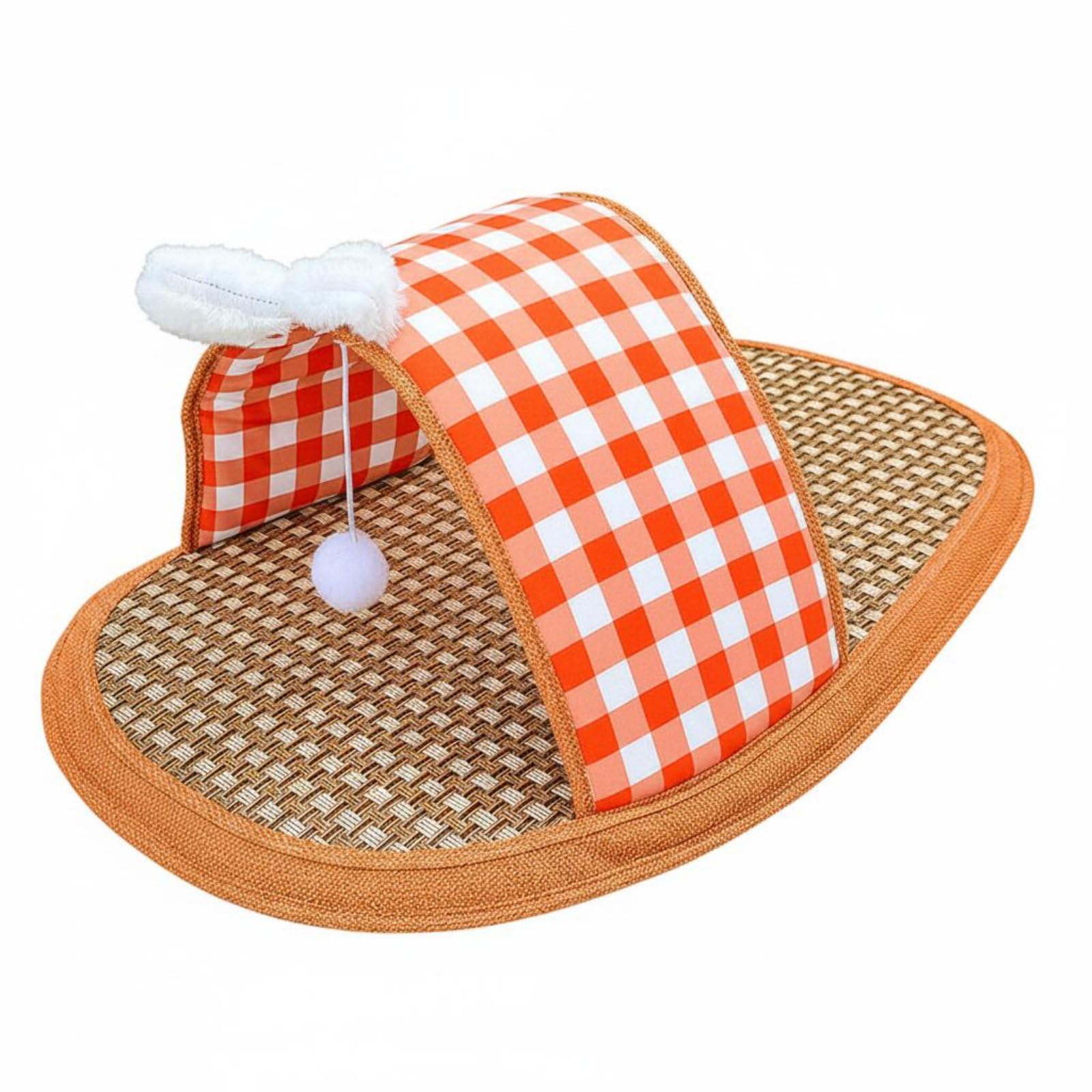 APIRILY Anti-Shedding Slipper Pet Bed Summer Cool Slipper Feline Mat Breathable Cooling Pet Bed Mat Easy to Clean for Dogs, Cats, Sleeping, Orange Red, XL | Slippers | Womens Shoes-image-6