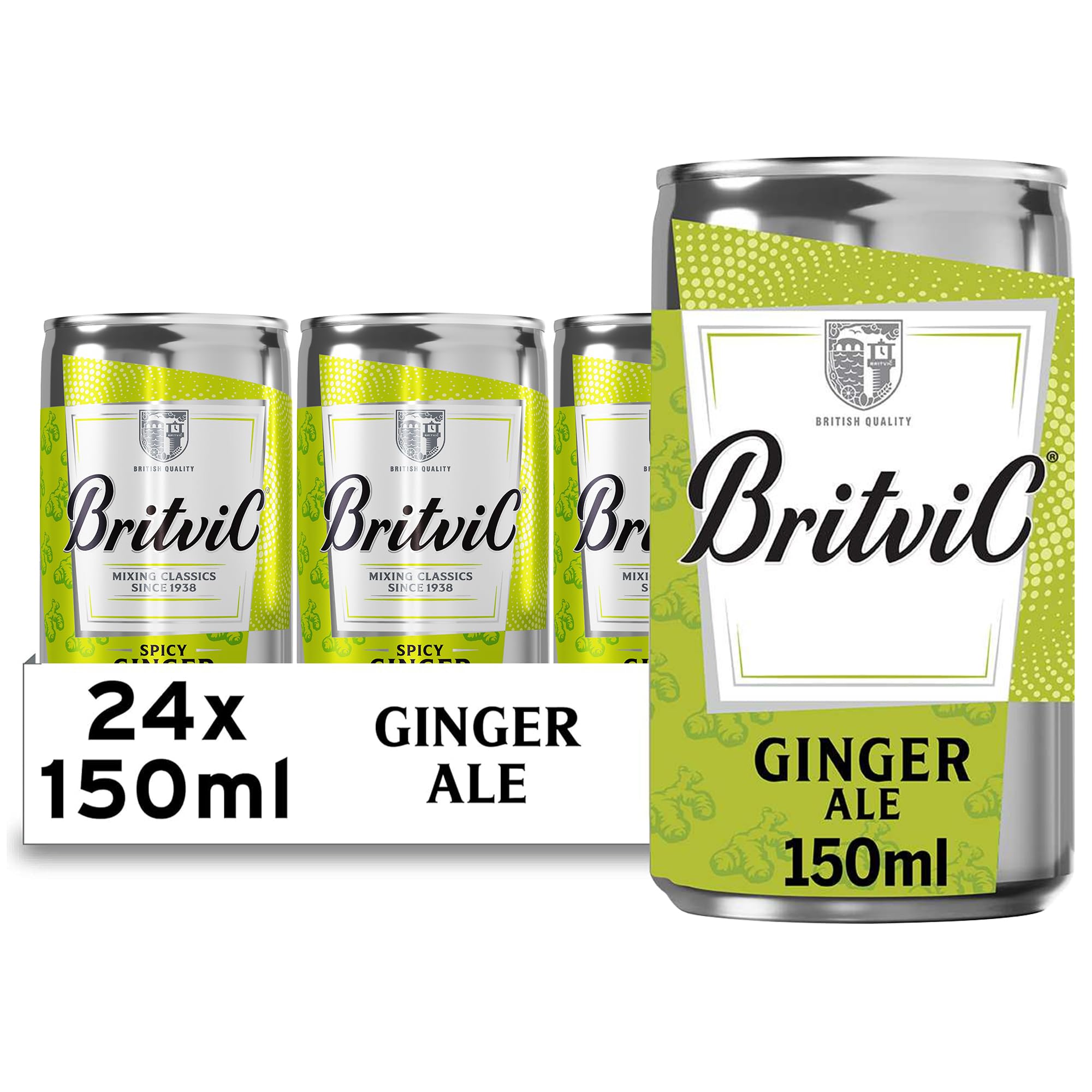 Britvic Ginger Ale, 24 x 150ml Can