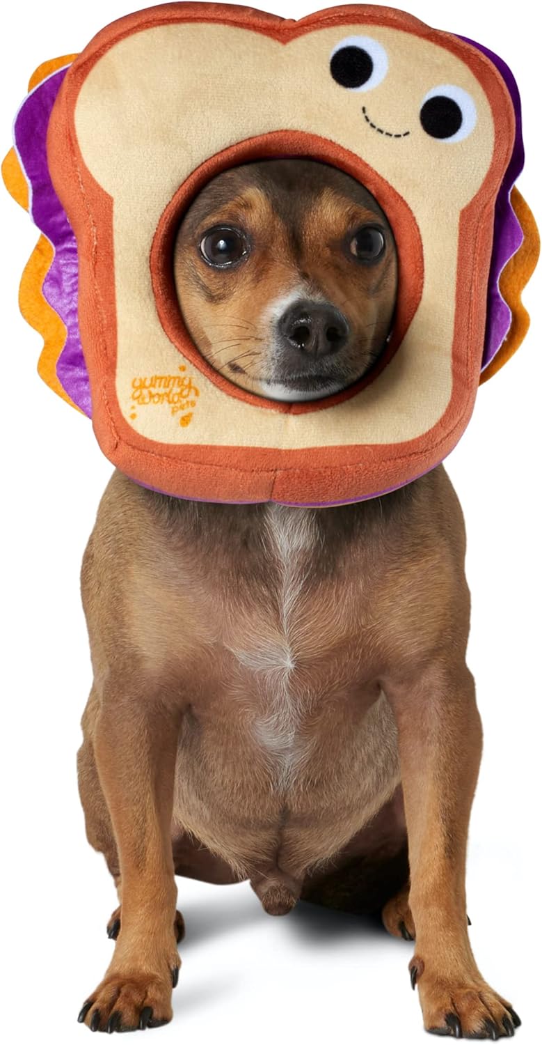 Rubie's Yummy World Costume PB&J Pet Costume Face Headpiece, As Shown, Medium/Large
