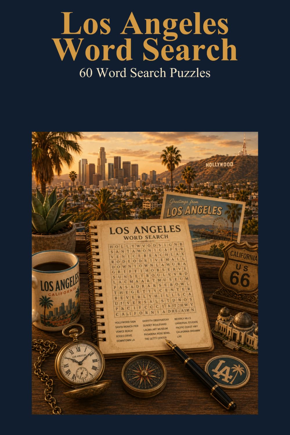 Los Angeles Word Search 60 Word Search Puzzles