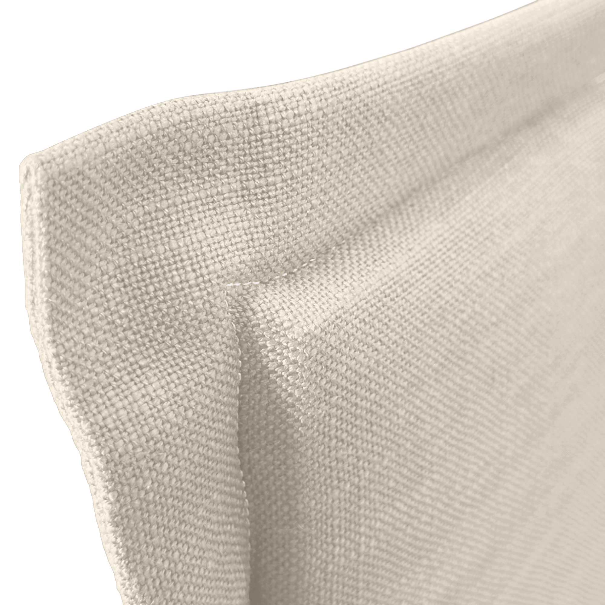 DHOME Cabecero de Lino Natural con Ribete hasta el Suelo con 8cm de Grosor Cabezal Tapizado Cama Dormitorio Moderno Top Trending (Lino Natural, 150cm (Camas 150))