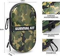 Vista 3 de Kitgo Kit de primeros auxilios para campamento con 113 herramientas de campamento y suministros médicos, kit de primeros auxilios impermeable