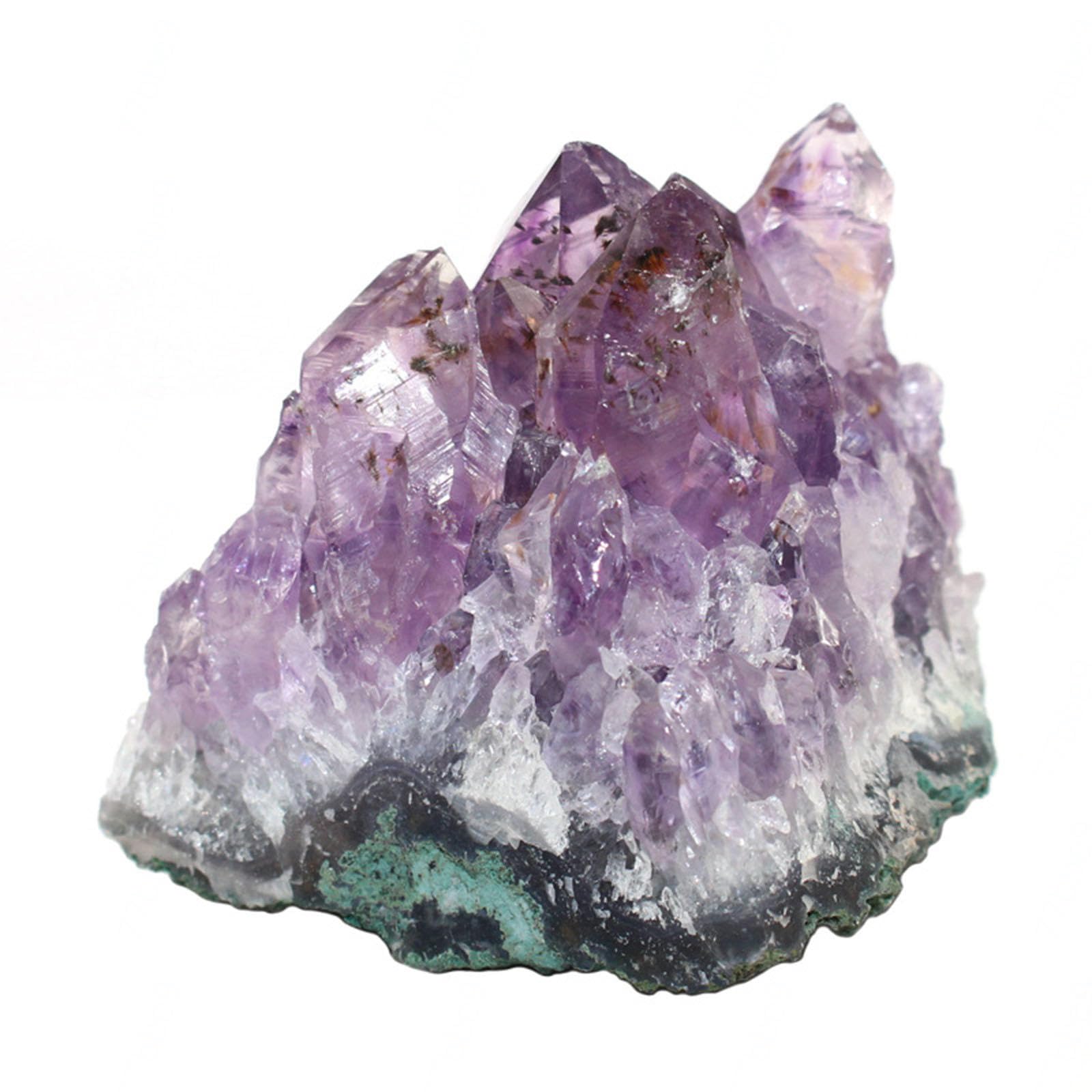 HUJWLBWF Amethyst Clusters Raw Quartz Crystal Cluster Stones Crystal Rock Geode Stone Irregular Home Decoration Figurine,80-100g
