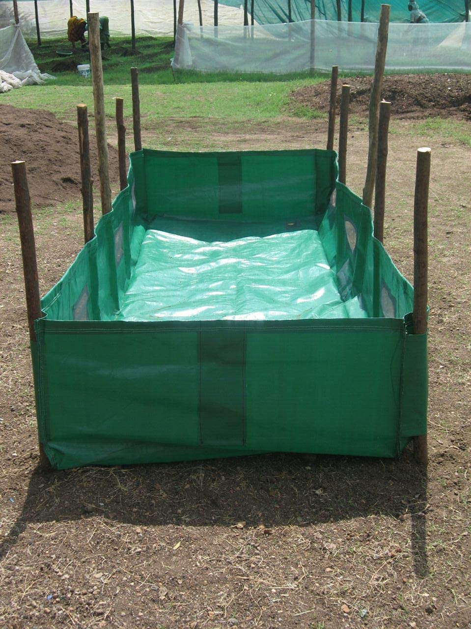 YUVAGREEN Agro Bed, Olive Green (12ft 4ft Width x 2ft