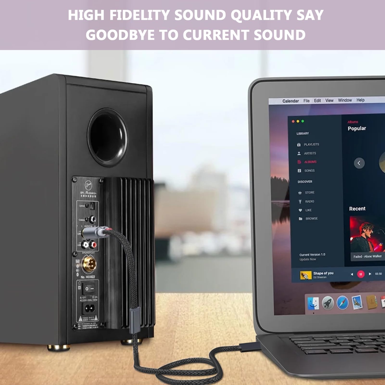 Cavo Audio Lightning To 2 RCA - 1 Metro, Per IPhone, IPad, Amplificatori, Altoparlanti